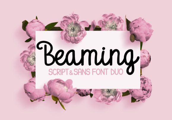 Beaming Duo: A Font That Elevates Handmade Creations