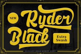 Black Ryder: A Bold Script Font for Editorial Elegance