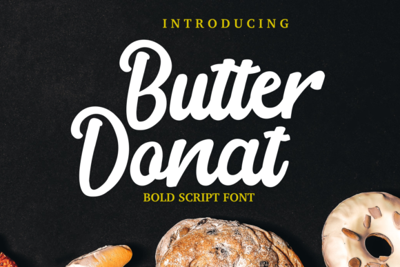 Butter Donat: A Bold Script Font for Handmade Creations