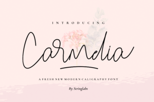 Carmelia: A Script Font for Modern Editorial Design