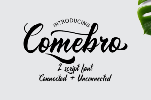 Enhance Your Brand with the Playful Comebro Script Font