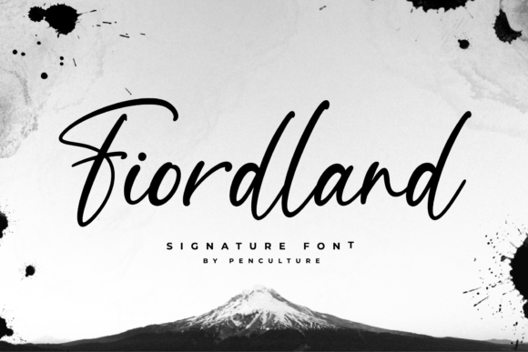 Fiordland: A Script Font with a Natural Flow