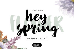 Hey Spring Font for Handmade Creations