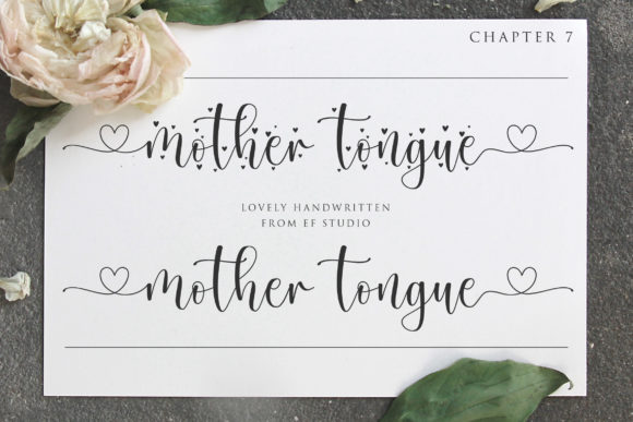 Mother Tongue Script Font for Brand Impact