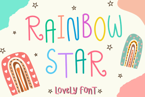 Rainbow Star: A Playful Font for Polished Branding