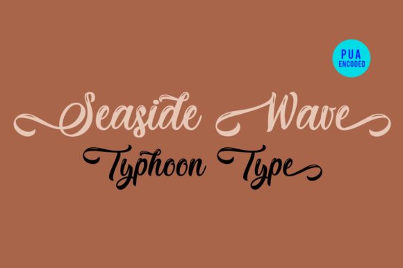 Seaside Wave: A Handwritten Font for Craft Projects