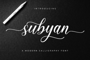 Subyan: A Polished Script Font for Branding Materials