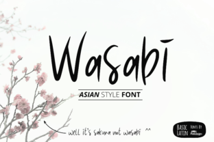 Wasabi: A Handwritten Font for Creative Craft Projects