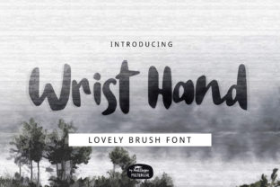 Wrist Hand Font for Handmade Creations
